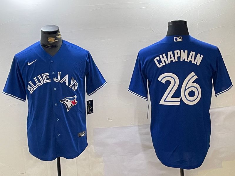 Men Toronto Blue Jays #26 Chapman Blue Game Nike 2024 MLB Jersey style 1->indianapolis colts->NFL Jersey